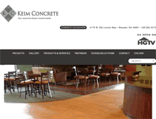 Tablet Screenshot of keimconcrete.com
